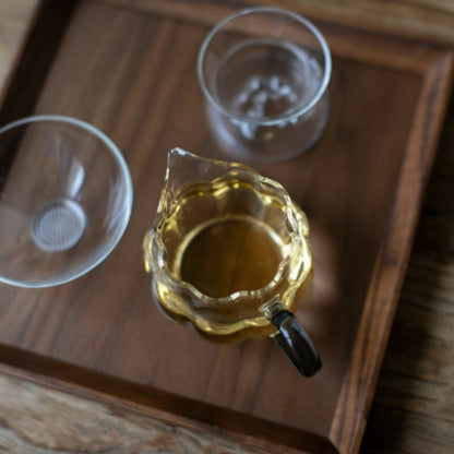 Simple Chic Glass Handle Glass Apple Shape Fair Cup