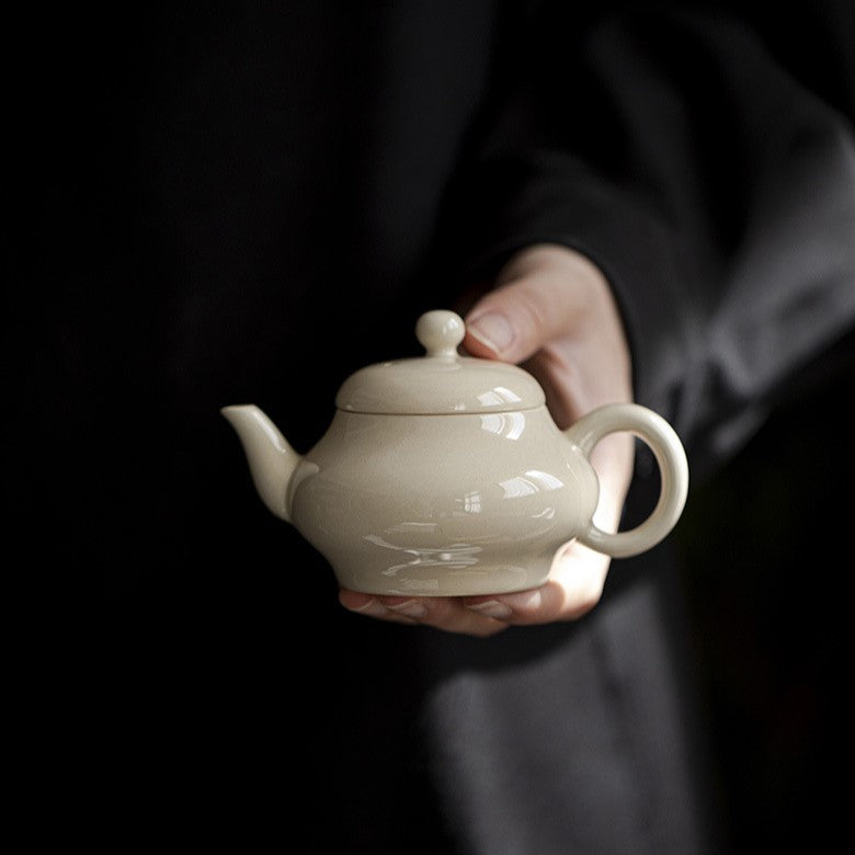 Vintage Ceramic Ash Glazed 105ml Teapot
