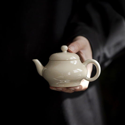 Vintage Ceramic Ash Glazed 105ml Teapot