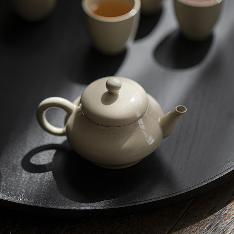 Vintage Ceramic Ash Glazed 105ml Teapot
