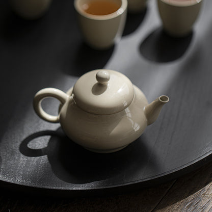 Vintage Ceramic Ash Glazed 105ml Teapot